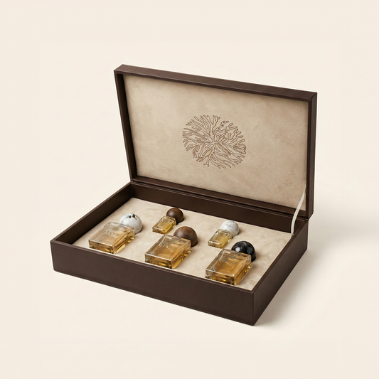 Large Gift Box 3 Perfumes + 2 Oils