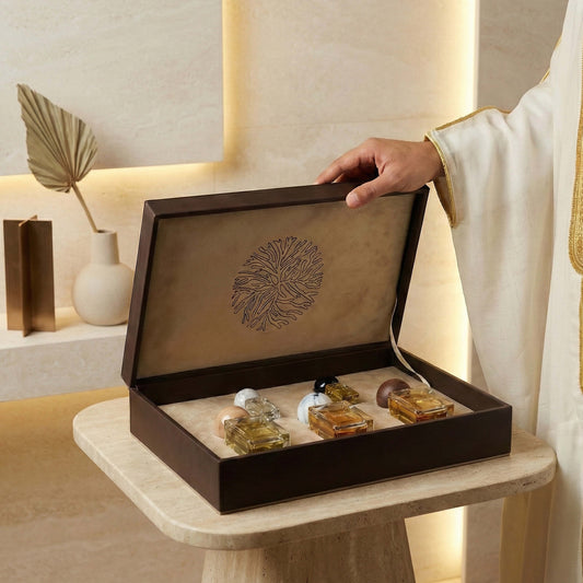Large Gift Box  3 Perfumes  + 2 Oils